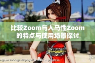 比较Zoom与人马性Zoom的特点与使用场景探讨