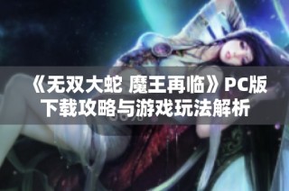 《无双大蛇 魔王再临》PC版下载攻略与游戏玩法解析