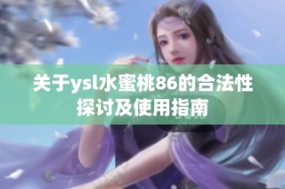 关于ysl水蜜桃86的合法性探讨及使用指南