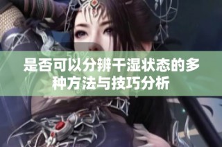 是否可以分辨干湿状态的多种方法与技巧分析