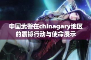 中国武警在chinagary地区的震撼行动与使命展示