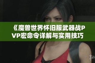 《魔兽世界怀旧服武器战PVP宏命令详解与实用技巧》