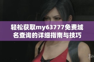 轻松获取my63777免费域名查询的详细指南与技巧