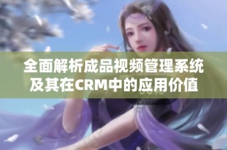 全面解析成品视频管理系统及其在CRM中的应用价值