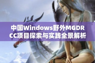 中国Windows野外MGDRCC项目探索与实践全景解析