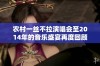 农村一丝不拉演唱会至2014年的音乐盛宴再度回顾