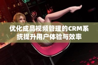 优化成品视频管理的CRM系统提升用户体验与效率