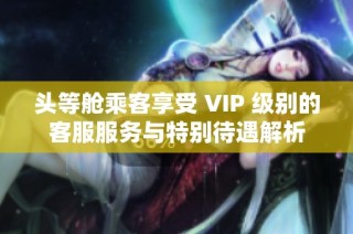 头等舱乘客享受 VIP 级别的客服服务与特别待遇解析