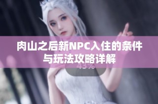 肉山之后新NPC入住的条件与玩法攻略详解