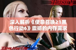 深入解析《使命召唤21黑色行动6》震撼的内存需求与畅玩未来战争的体验