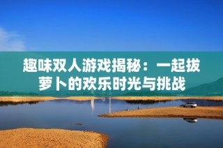 趣味双人游戏揭秘：一起拔萝卜的欢乐时光与挑战