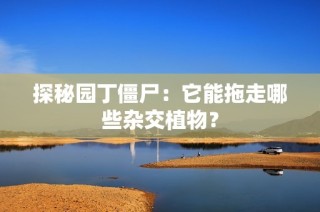 探秘园丁僵尸：它能拖走哪些杂交植物？