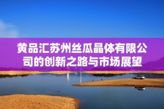 黄品汇苏州丝瓜晶体有限公司的创新之路与市场展望