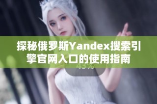 探秘俄罗斯Yandex搜索引擎官网入口的使用指南