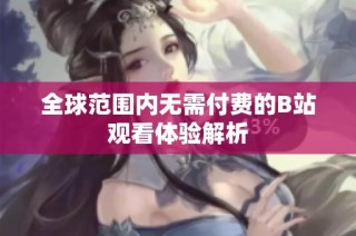 全球范围内无需付费的B站观看体验解析