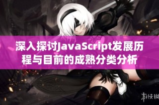 深入探讨JavaScript发展历程与目前的成熟分类分析