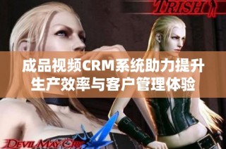 成品视频CRM系统助力提升生产效率与客户管理体验