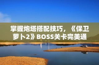 掌握炮塔搭配技巧，《保卫萝卜2》BOSS关卡完美通关攻略分享