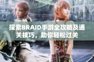 探索BRAID手游全攻略及通关技巧，助你轻松过关