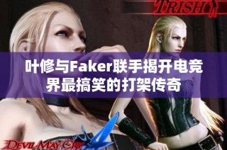 叶修与Faker联手揭开电竞界最搞笑的打架传奇