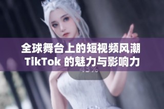 全球舞台上的短视频风潮 TikTok 的魅力与影响力