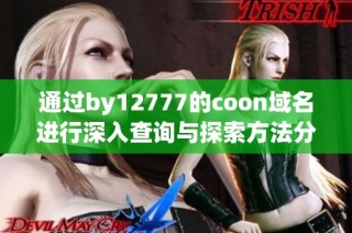 通过by12777的coon域名进行深入查询与探索方法分析