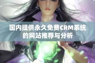 国内提供永久免费CRM系统的网站推荐与分析