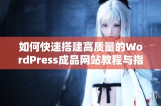 如何快速搭建高质量的WordPress成品网站教程与指南