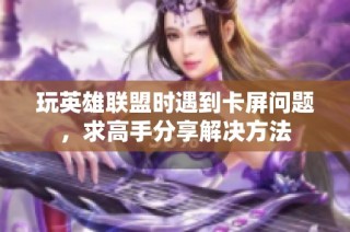 玩英雄联盟时遇到卡屏问题，求高手分享解决方法