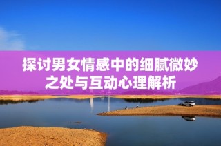 探讨男女情感中的细腻微妙之处与互动心理解析