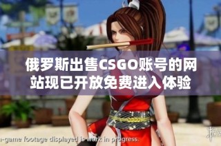 俄罗斯出售CSGO账号的网站现已开放免费进入体验