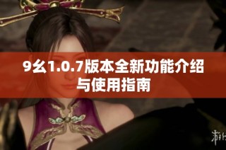 9幺1.0.7版本全新功能介绍与使用指南