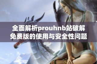 全面解析prouhnb站破解免费版的使用与安全性问题