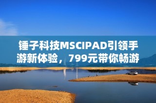 锤子科技MSCIPAD引领手游新体验，799元带你畅游游戏世界