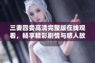 三妻四妾高清完整版在线观看，畅享精彩剧情与感人故事