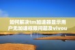 如何解决tm加速器显示用户无加速权限问题及vivouu加速器权限设置方法