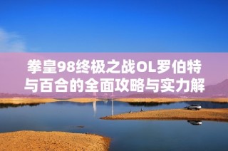 拳皇98终极之战OL罗伯特与百合的全面攻略与实力解析