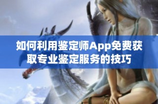 如何利用鉴定师App免费获取专业鉴定服务的技巧