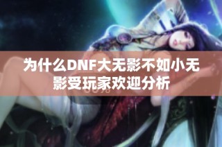 为什么DNF大无影不如小无影受玩家欢迎分析