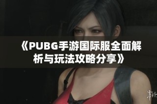 《PUBG手游国际服全面解析与玩法攻略分享》