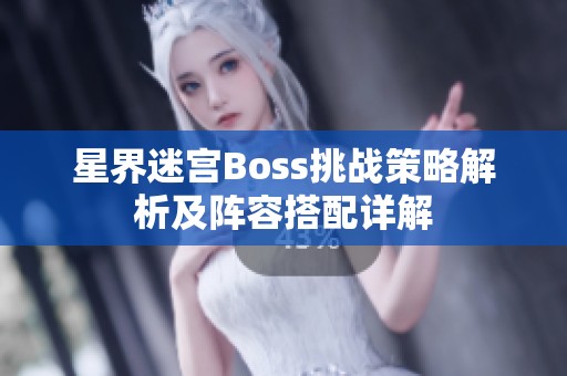 星界迷宫Boss挑战策略解析及阵容搭配详解