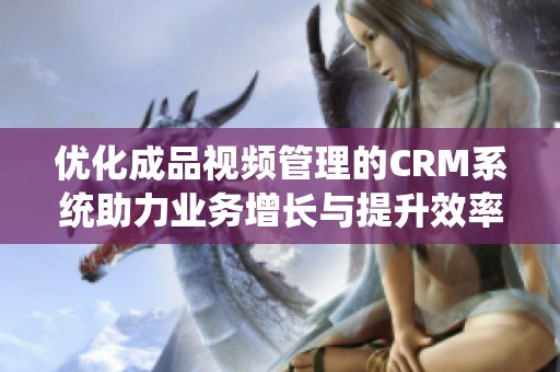 优化成品视频管理的CRM系统助力业务增长与提升效率