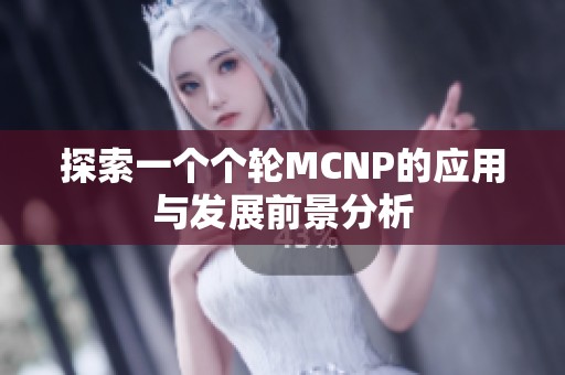 探索一个个轮MCNP的应用与发展前景分析