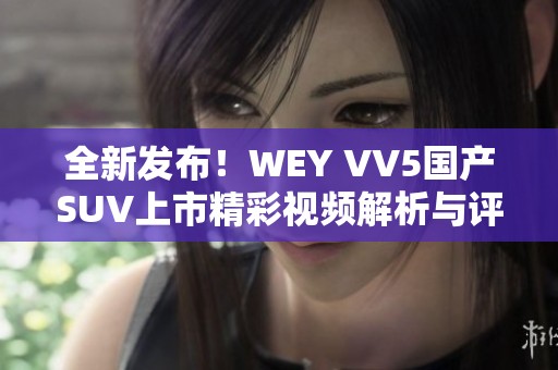 全新发布！WEY VV5国产SUV上市精彩视频解析与评测