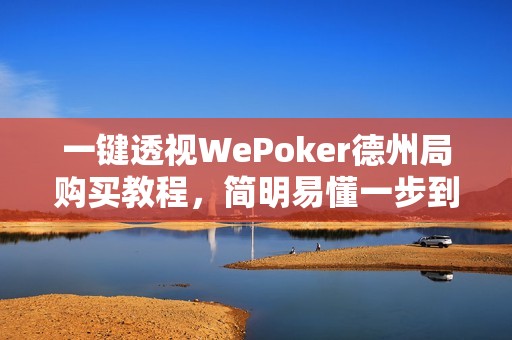 一键透视WePoker德州局购买教程，简明易懂一步到位