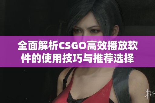 全面解析CSGO高效播放软件的使用技巧与推荐选择