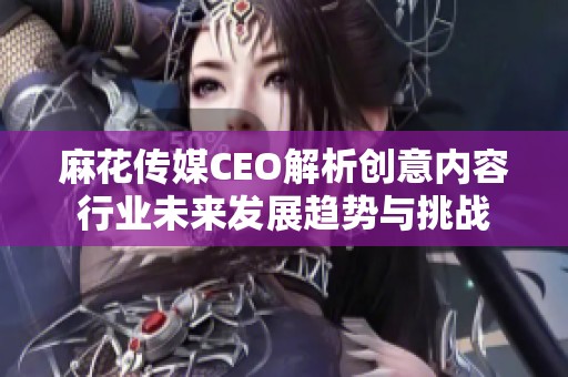 麻花传媒CEO解析创意内容行业未来发展趋势与挑战