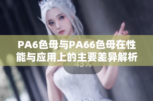 PA6色母与PA66色母在性能与应用上的主要差异解析