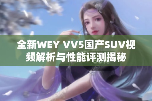 全新WEY VV5国产SUV视频解析与性能评测揭秘