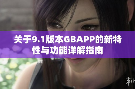 关于9.1版本GBAPP的新特性与功能详解指南